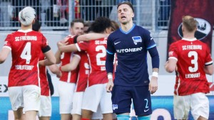 Hertha BSC in Bundesliga im freien Fall