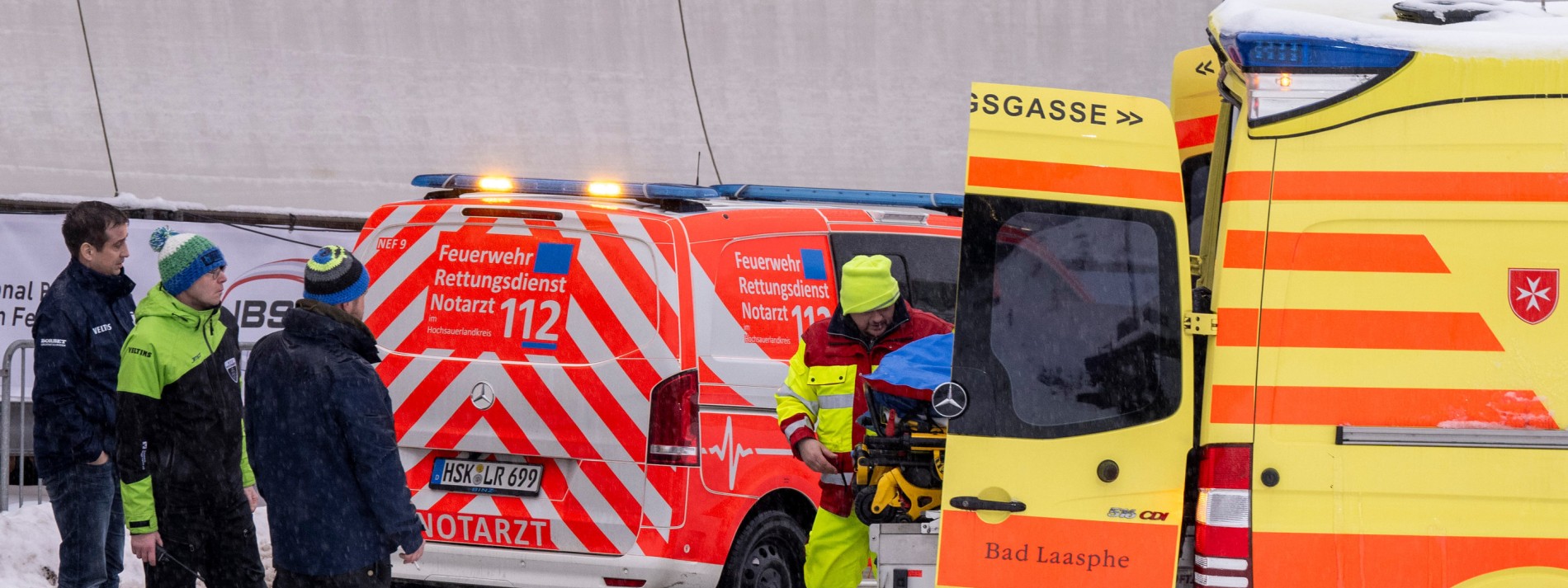 Schwerer Unfall bei Bobrennen in Winterberg