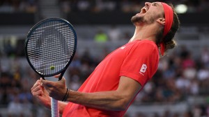 Alexander Zverev jubelt und brüllt bei Australian Open