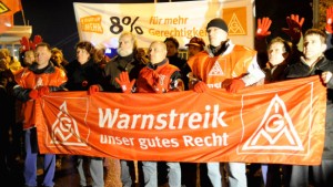 Warnstreiks quer durch ganz Deutschland