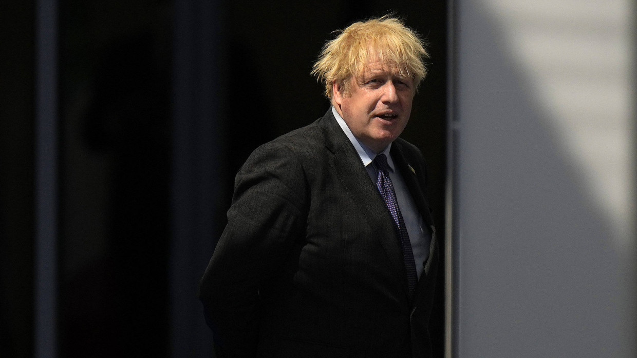 Der britische Premierminister Boris Johnson am Montag in Brüssel.