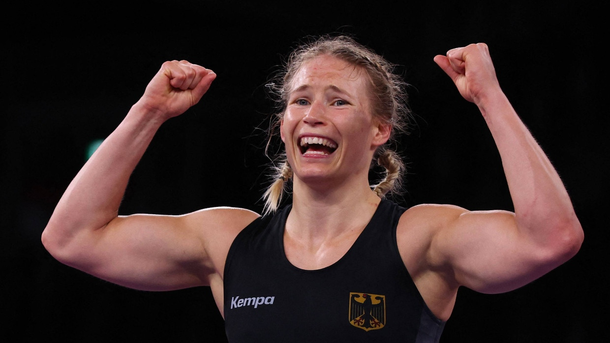 Ringerin Aline Rotter-Focken beendet ihre Karriere mit der Goldmedaille bei den Olympischen Spielen in Tokio.