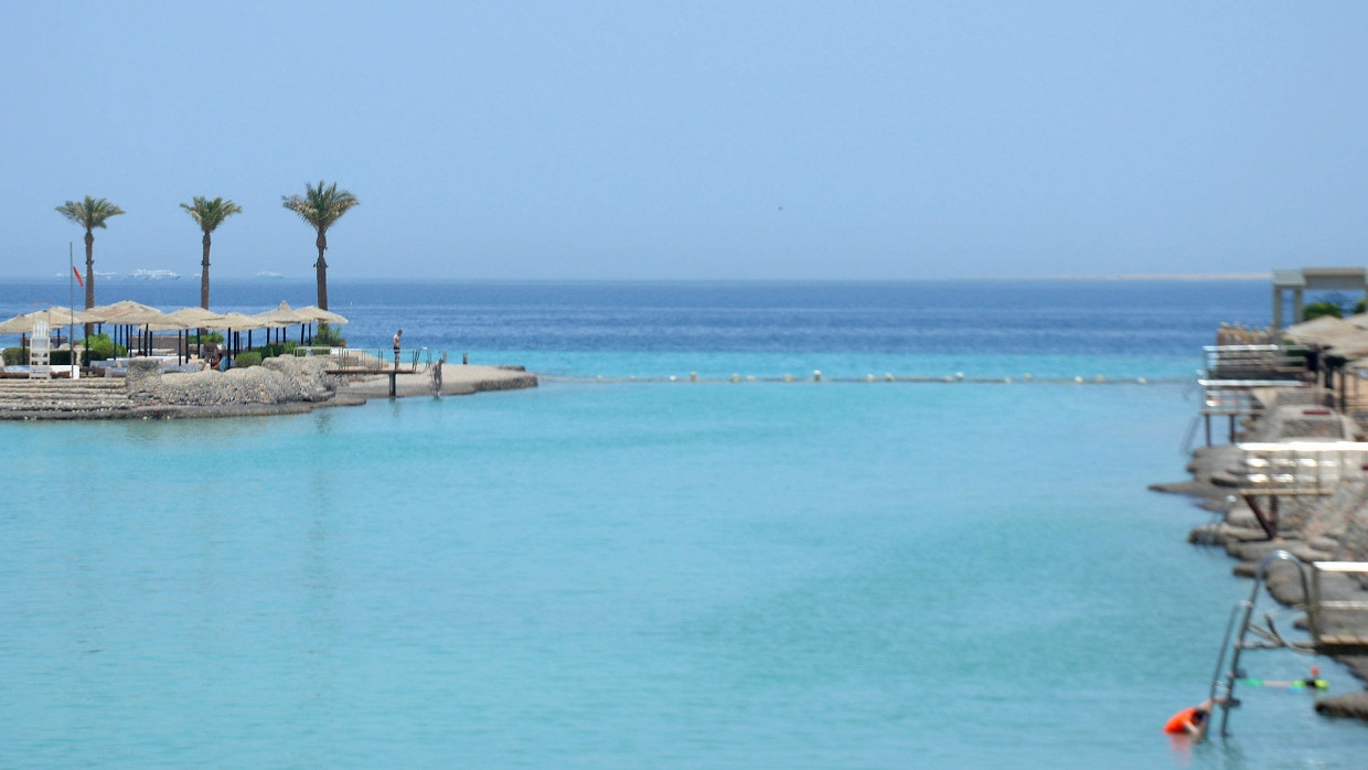 Blick über das Meer im ägyptischen Hurghada, wo ein Attentäter am 14. August mehrere Urlauber mit dem Messer attackierte.