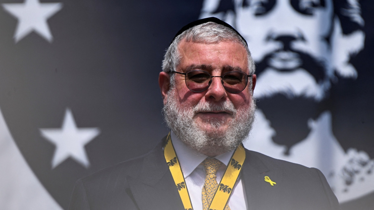 Rabbi Pinchas Goldschmidt bei der Verleihung des Karlspreises