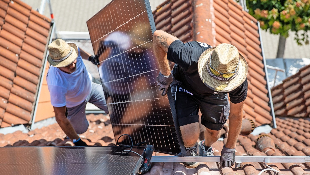 Hier kommt endlich die Solaranlage.