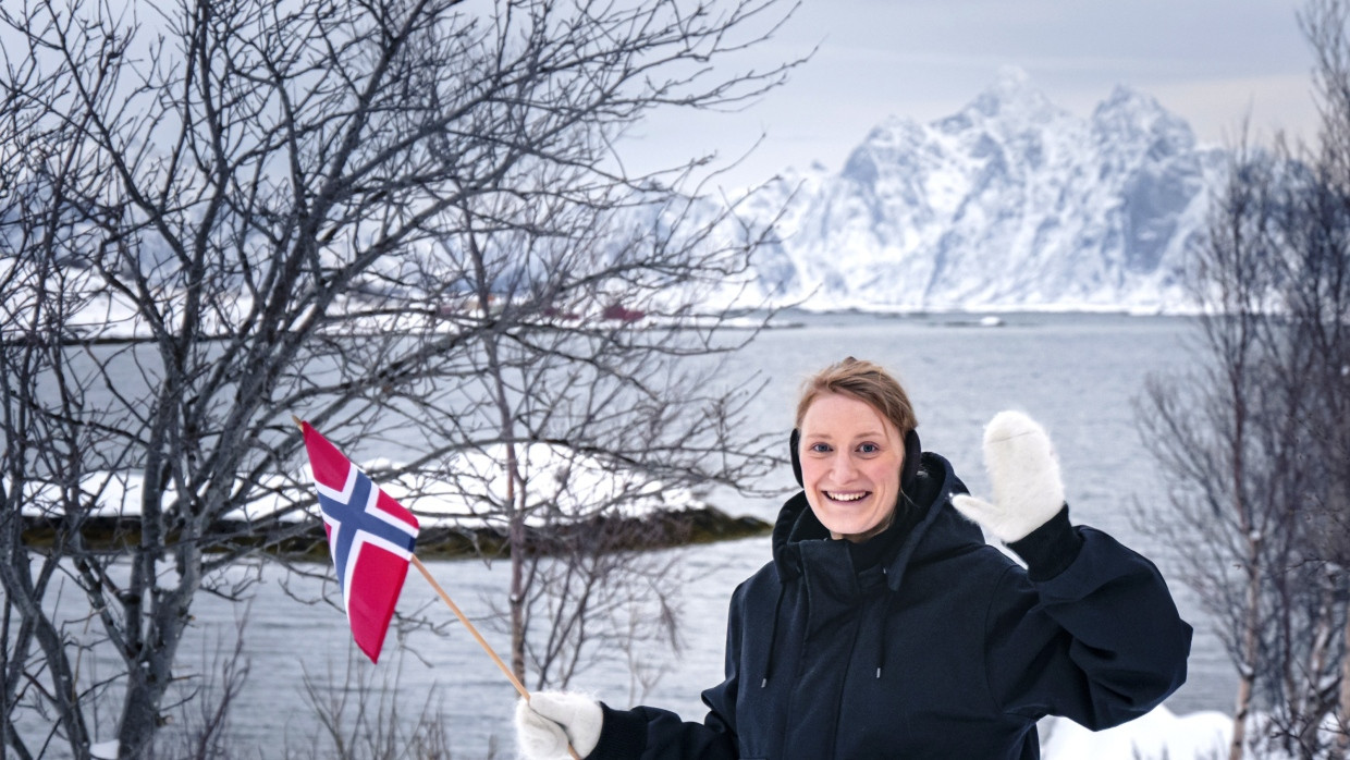 Zeigt Flagge: Jana Ufermann ist bekennender Norwegen-Fan.