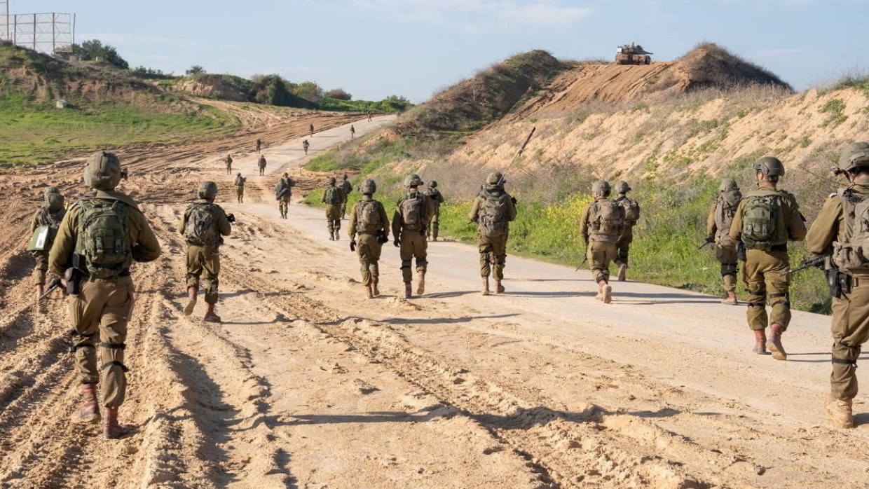 Israelische Soldaten am 5. März im Gazastreifen. Das Foto hat die israelische Armee verbreitet.