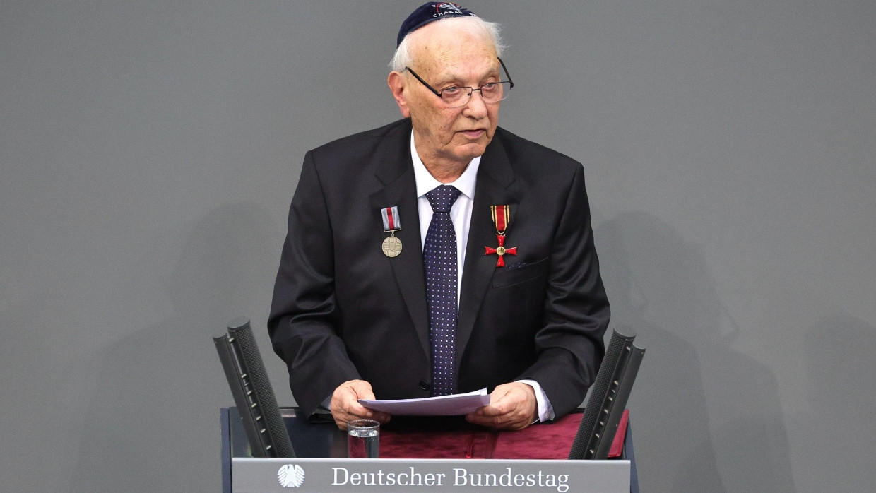 Auch der Holocaust-Überlebende Roman Schwarzman spricht am Mittwoch im Bundestag.