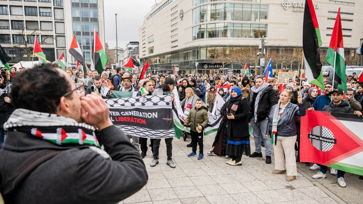 Pro-Palästina-Demonstration in Frankfurt