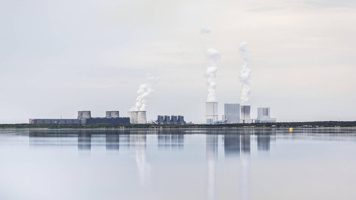 Kohlekraftwerk in Boxberg, Sachsen