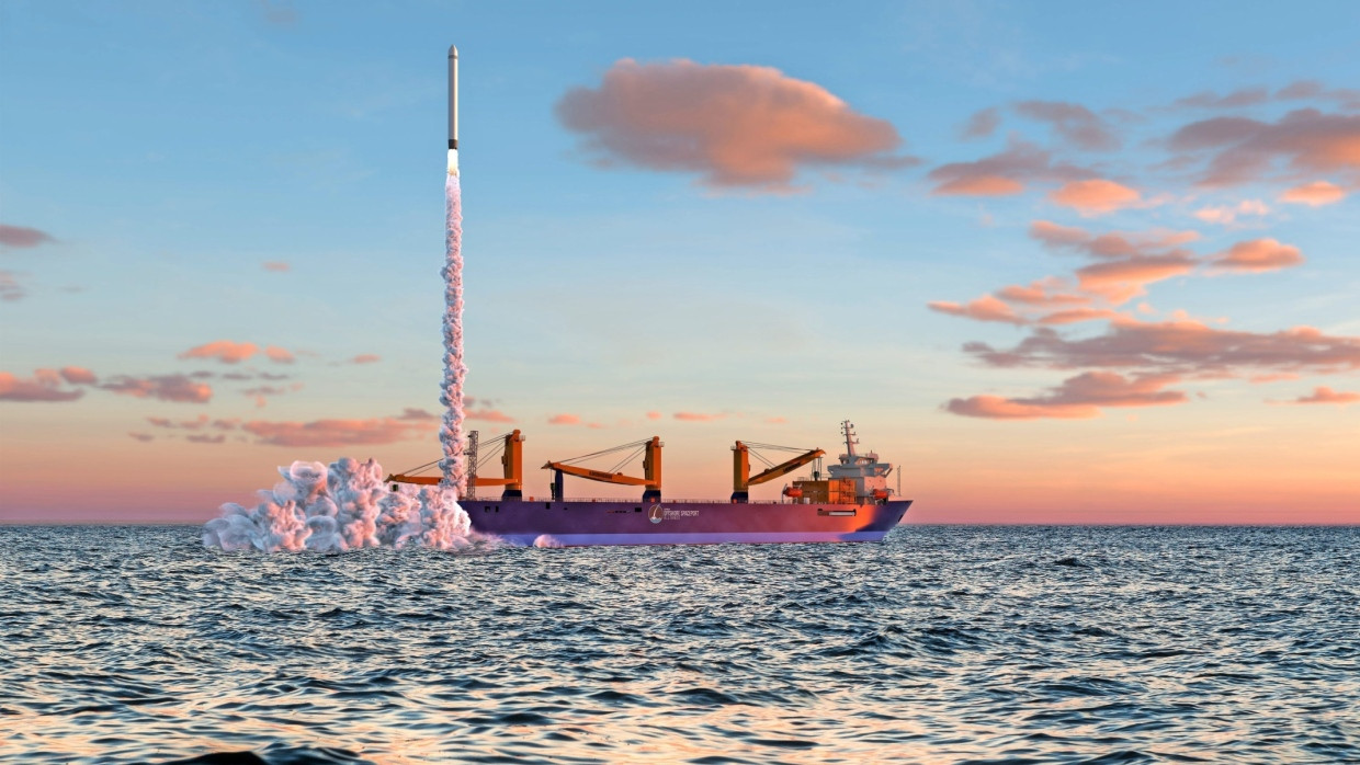 Ab in den Weltraum: Zukunftsvision einer schwimmenden Plattform für kommerzielle Raketenstarts in der Nordsee