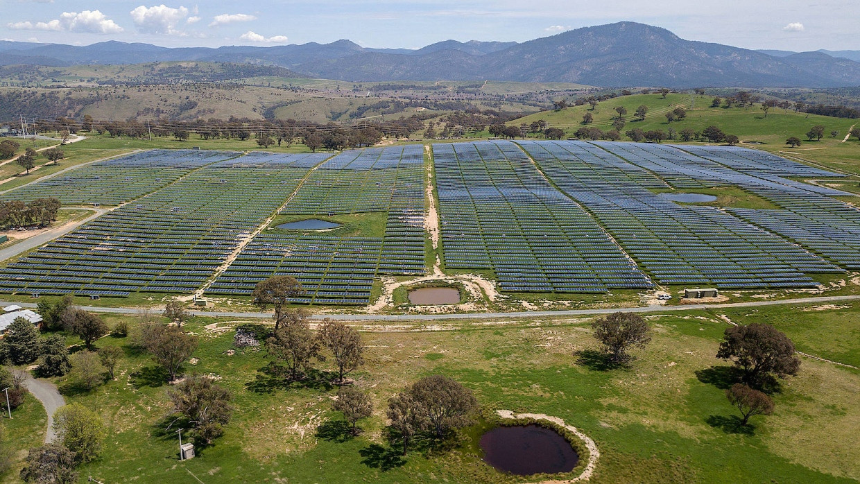 Diese Anlage steht schon: Ein Solarfarm in Williamsdale in Australien