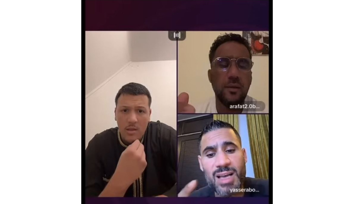 Auf Youtube hochgeladen: Ausschnitt aus einem Tiktok-Livestream von Barello mit den Brüdern Yasser und Arafat Abou-Chaker