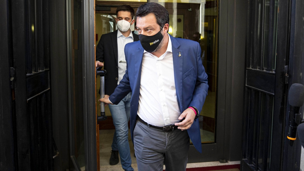 Matteo Salvini am 10. Mai in Rom