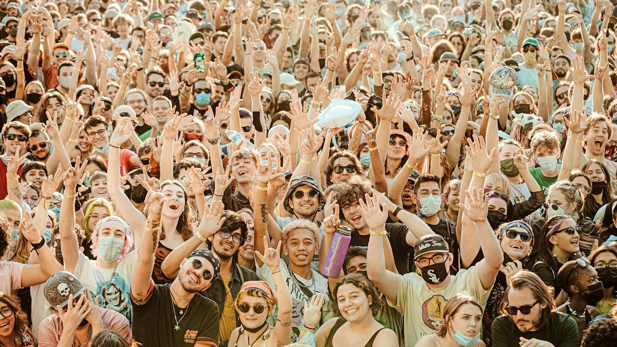 Weniger allein einsam sein: Besucher auf dem Pitchfork Music Festival in Chicago, 2021