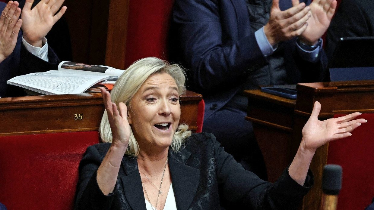 Sie kann sich freuen: Marine Le Pen im Dezember 2023