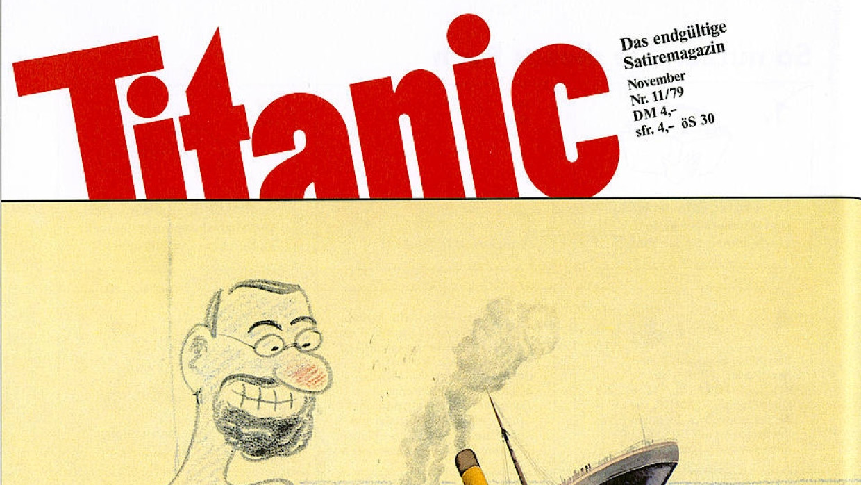 Der Anfang vom Ende sah schon so aus, als könnte alles nur schlechter werden: Erstes „Titanic“-Titelbild 1979.