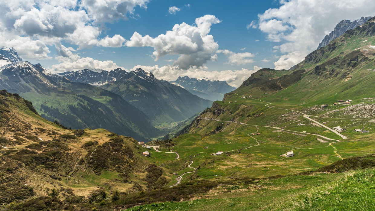 Ein Bergpass in den Schweizer Alpen unweit Linthal. (Archivbild)