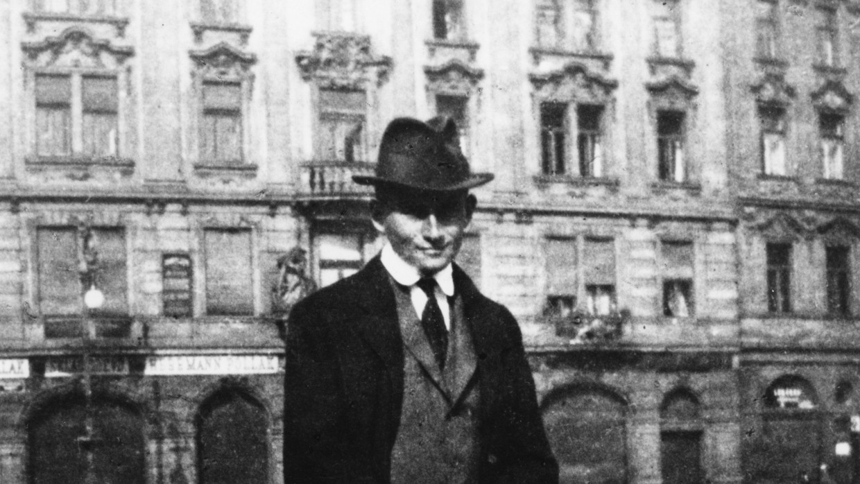 Franz Kafka um 1922 in Prag