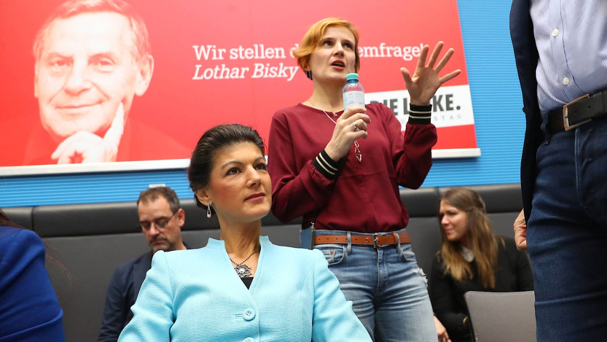 Wagenknecht (l.) und Kipping: Zwei starke Frauen bei den Linken, aber inhaltlich keine Freundinnen.