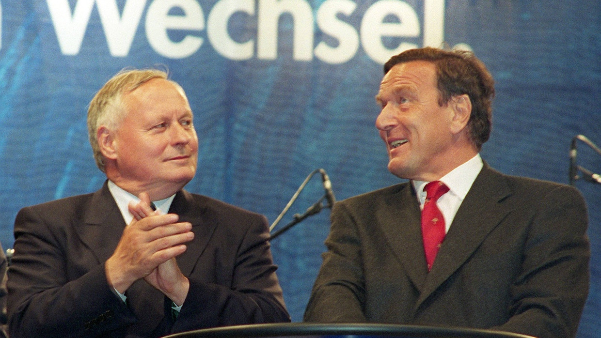 Lange vorbei: 1998 warben Oskar Lafontaine (links) und Gerhard Schröder noch gemeinsam für den „Wechsel“.