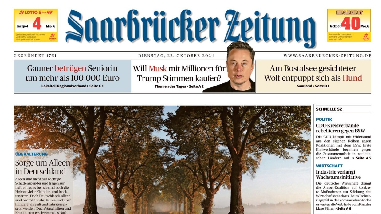 Nicht nur auf Papier: Die „Saarbrücker Zeitung“ muss sich mit ihrem Angebot auch im Internet behaupten, die öffentlich-rechtliche Konkurrenz verschärft den Wettbewerb um die Leser.