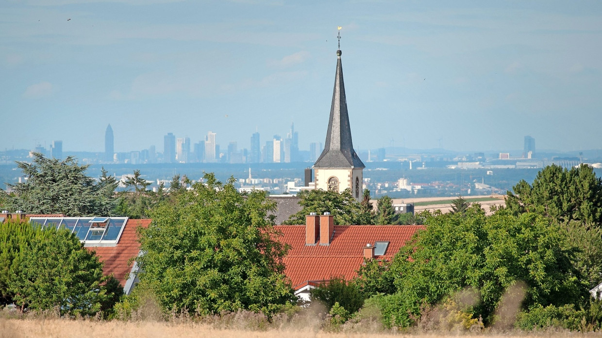 Randlage: Der Mainzer Stadtteil Ebersheim, bei guter Fernsicht ganz nah dran an Frankfurt, soll wachsen.