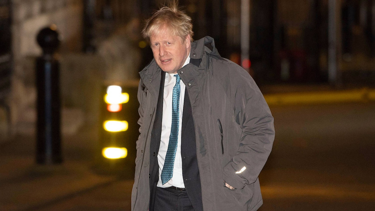 Der frühere britische Außenminister Boris Johnson am Montag auf dem Weg zu einem Treffen mit Premierministerin Theresa May