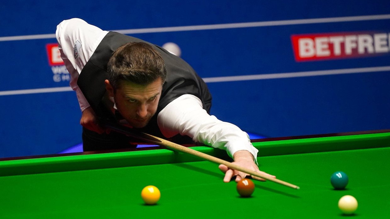 Mark Selby während der finalen Session der Snooker-Weltmeisterschaft