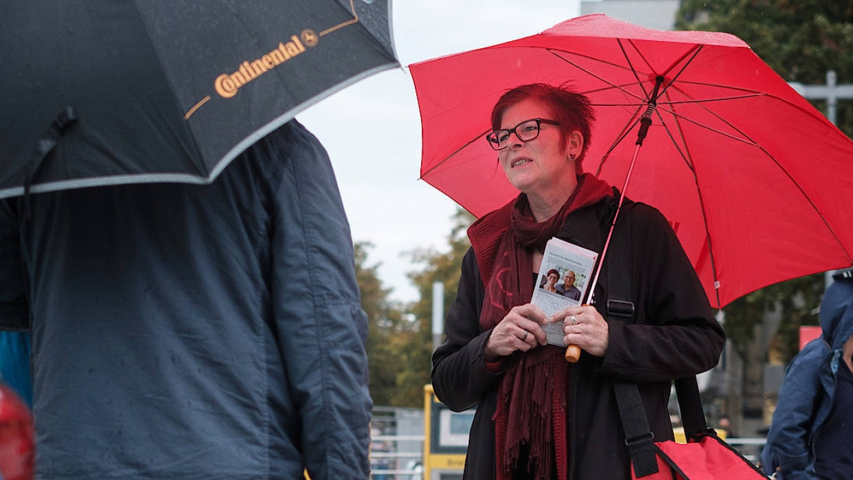 Keine Ruhe: Anja Stoeck, die Spitzenkandidatin der Linken