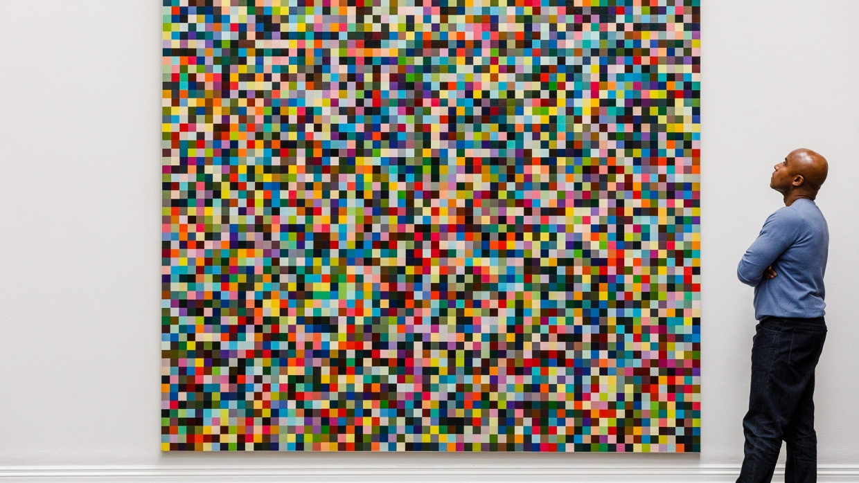 Bei Sotheby’s vorab geschätzt auf 18 bis 25 Millionen Dollar, zugeschlagen bei 20,5 Millionen: Gerhard Richters Bild „4096 Farben“ aus dem Jahr 1974