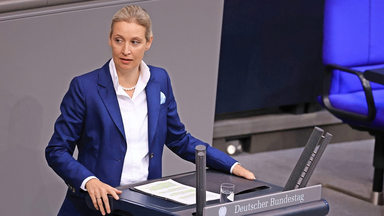 Alice Weidel im Bundestag im September