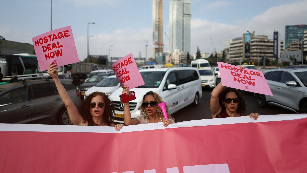 Demonstrantinnen am 20. Juni in Tel Aviv