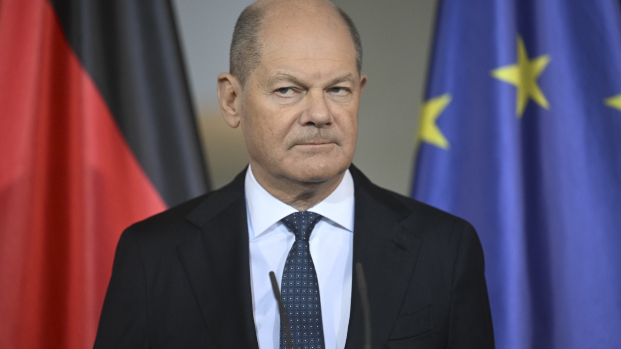 „Grenzen sind unverletzlich“: Bundeskanzler Olaf Scholz am 8. Januar im Bundeskanzleramt im Berlin.