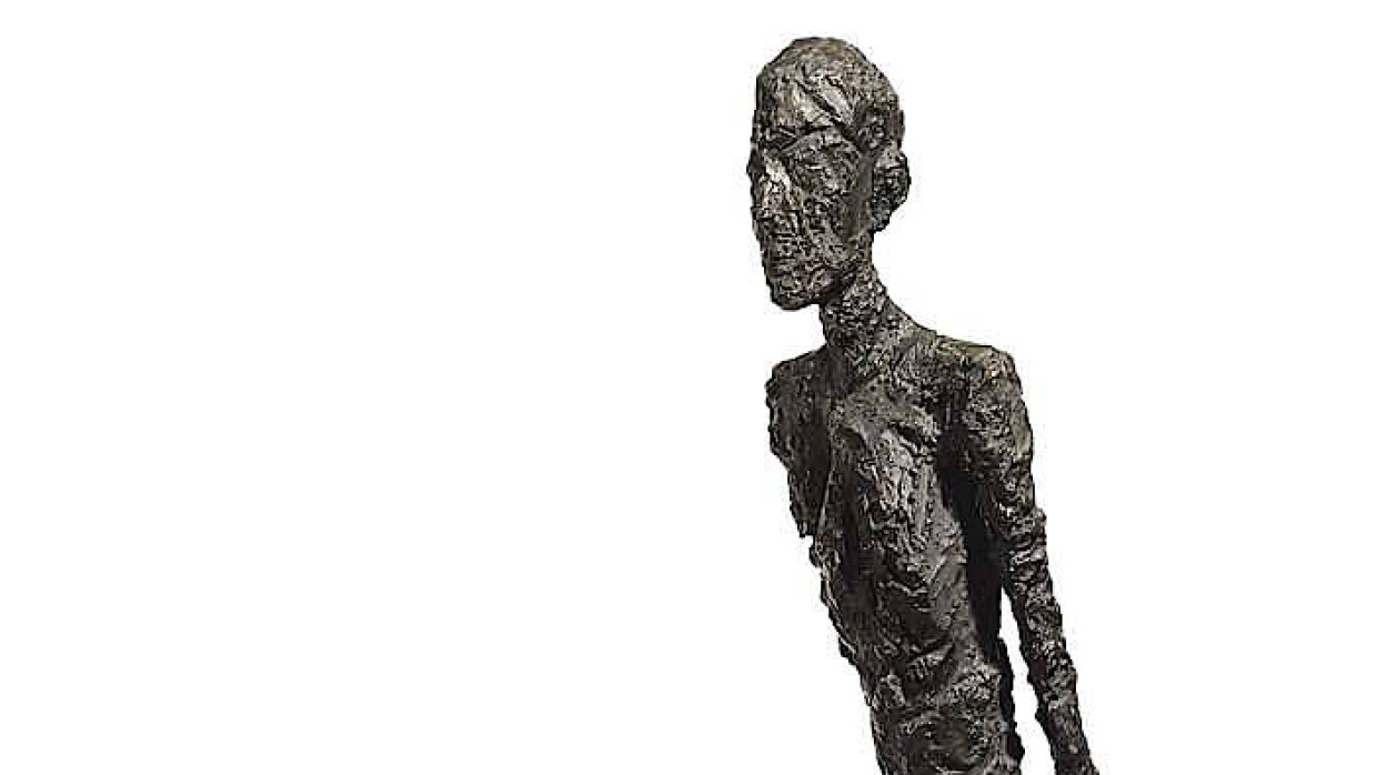 Bis heute die teuerste Skulptur der Welt: Alberto Giacomettis „L’Homme qui marche I“, aus der Sammlung der Commerzbank 2010 versteigert von Sotheby’s für 65 Millionen Pfund.