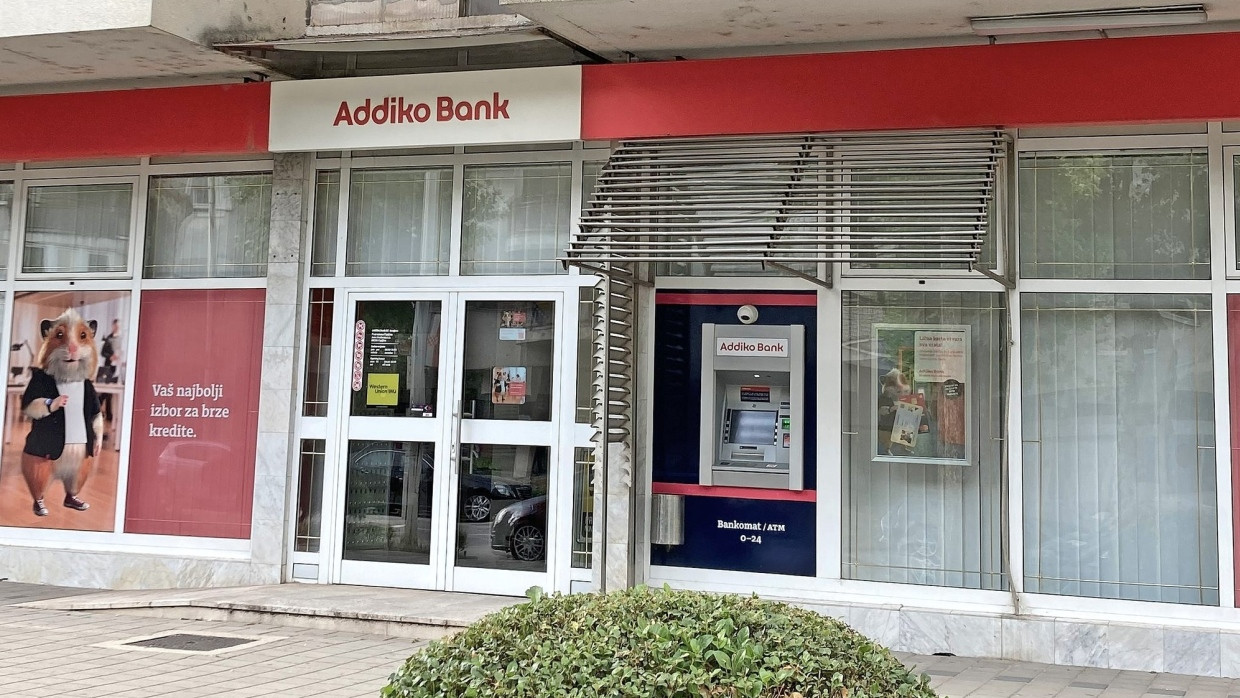 Filiale der Addiko-Bank in Čapljina in Bosnien-Hercegowina