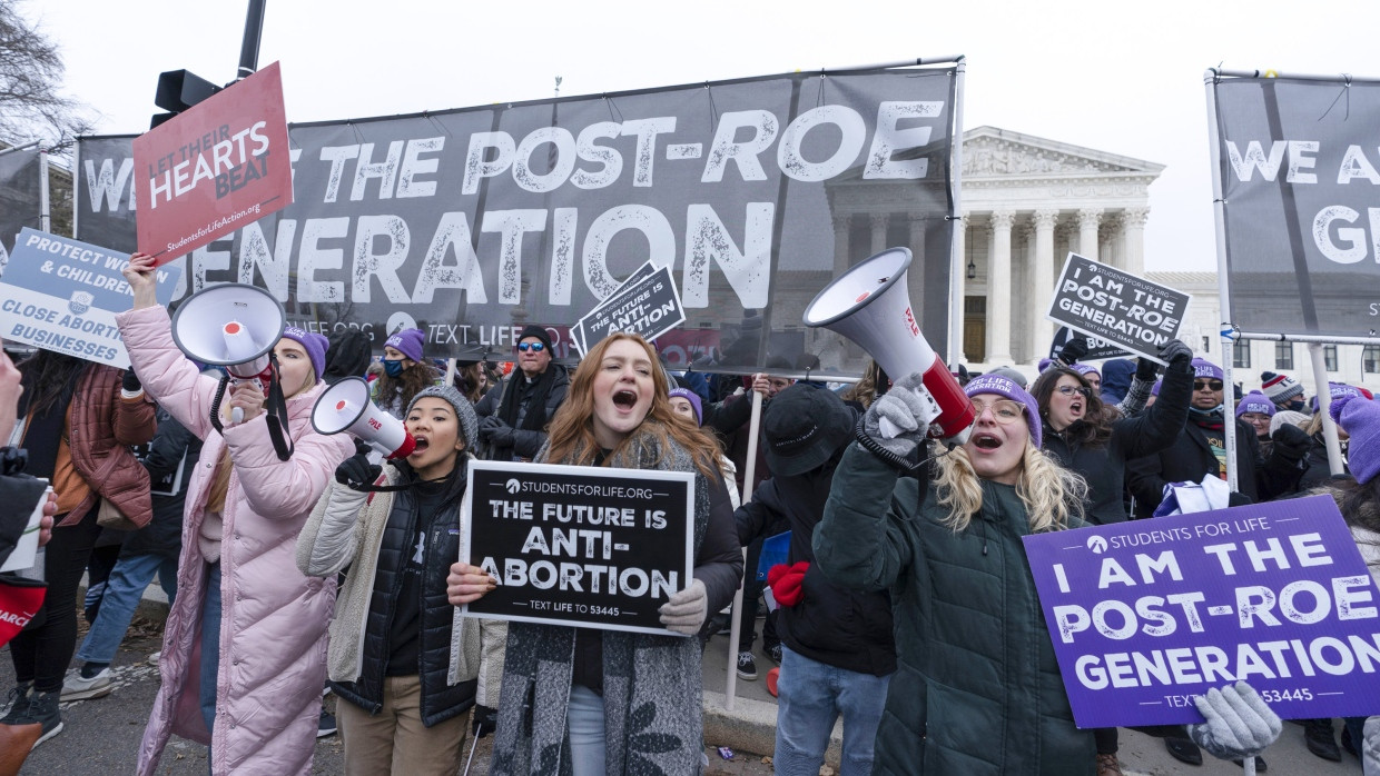 Abtreibungsgegner vor dem US-amerikanischen Supreme Court