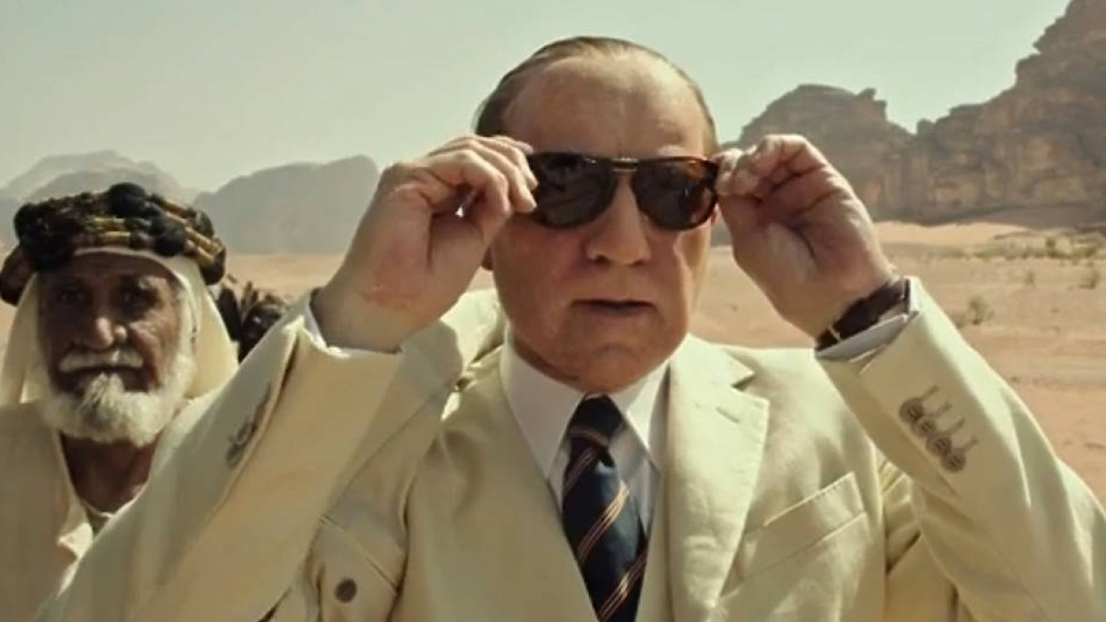 Kevin Spacey in der Rolle von J. Paul Getty: Szene aus dem Trailer für „All the Money in the World“ von Ridley Scott auf IMDb