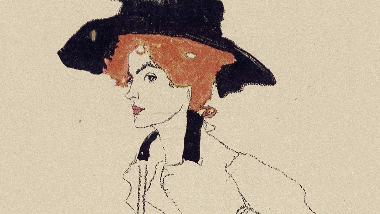 Egon Schiele, „Frauenportrait“, 1910.