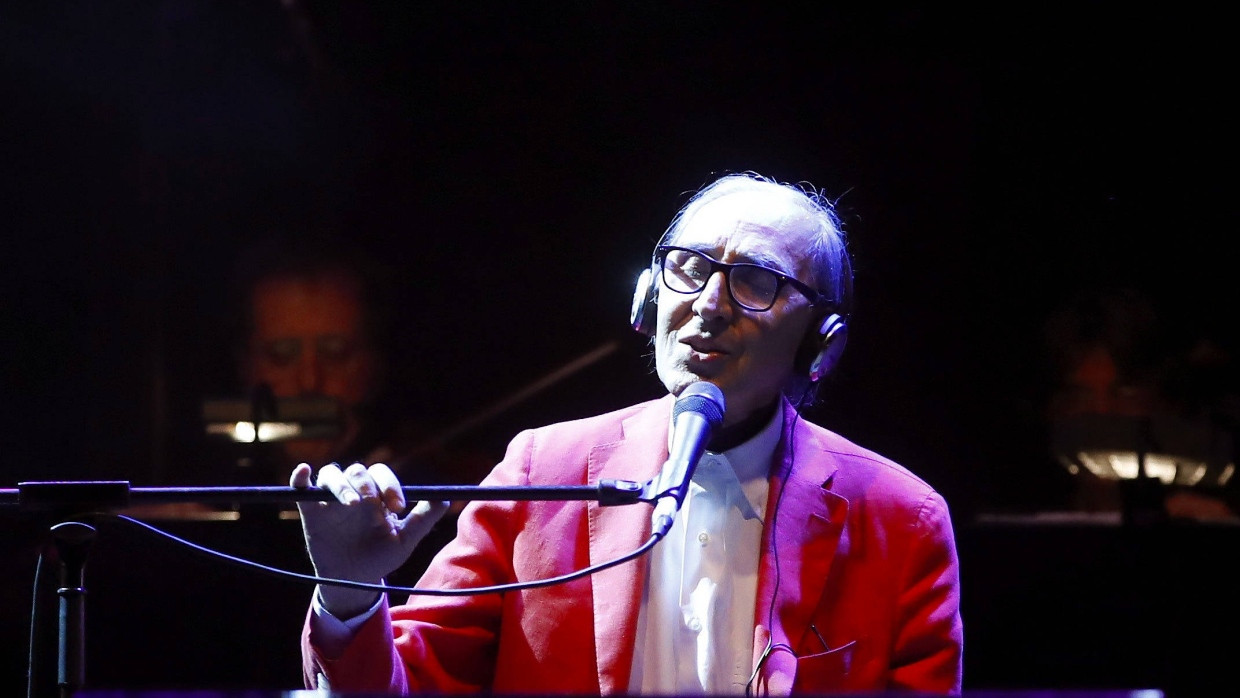 Franco Battiato bei einem Konzert in Madrid 2017