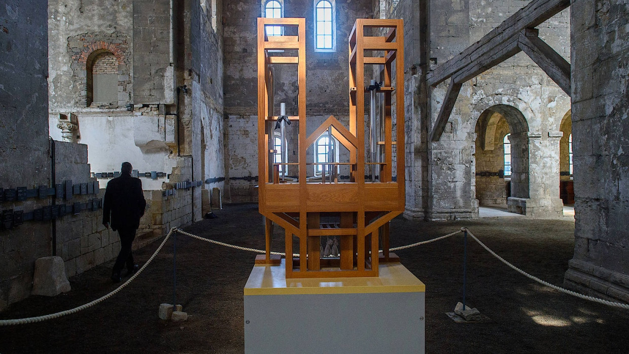 Orgel für John Cages Stück „Organ2ASLSP“ in der Burchardi-Kirche in Halberstadt. Das Stück dauert 639 Jahre.