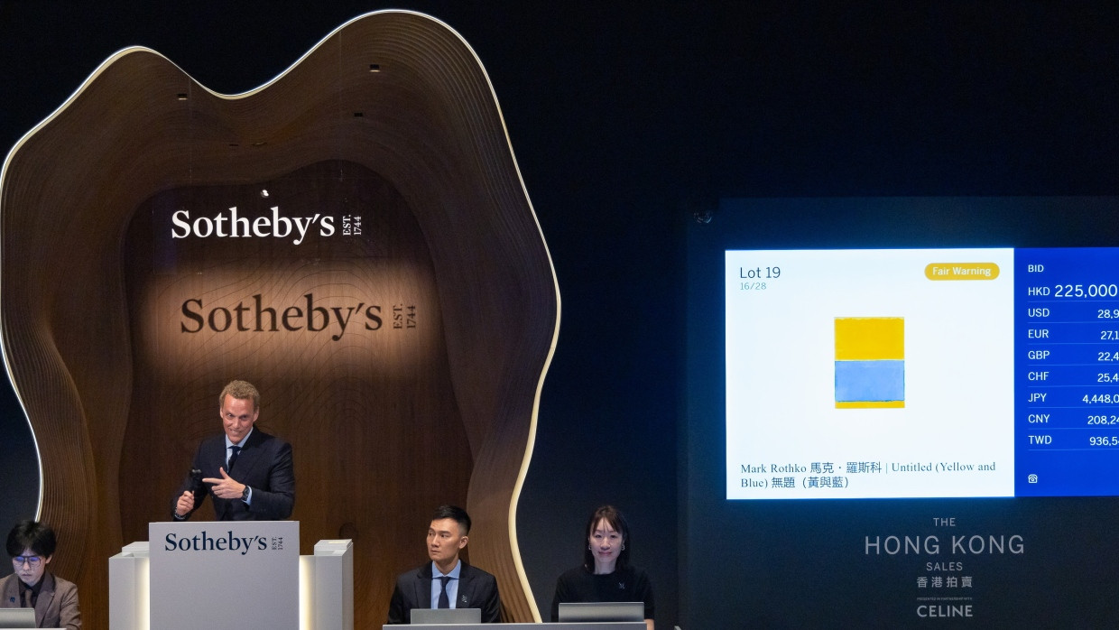 Im neuen Firmensitz in Hongkong: Millionenzuschlag für ein Gemälde von Mark Rothkos bei Sotheby’s