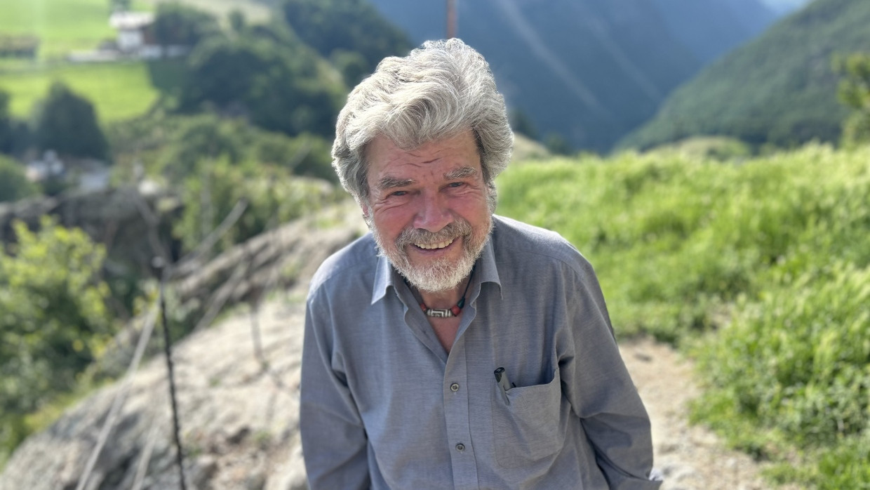 Reinhold Messner im Juni 2024 in Juval.