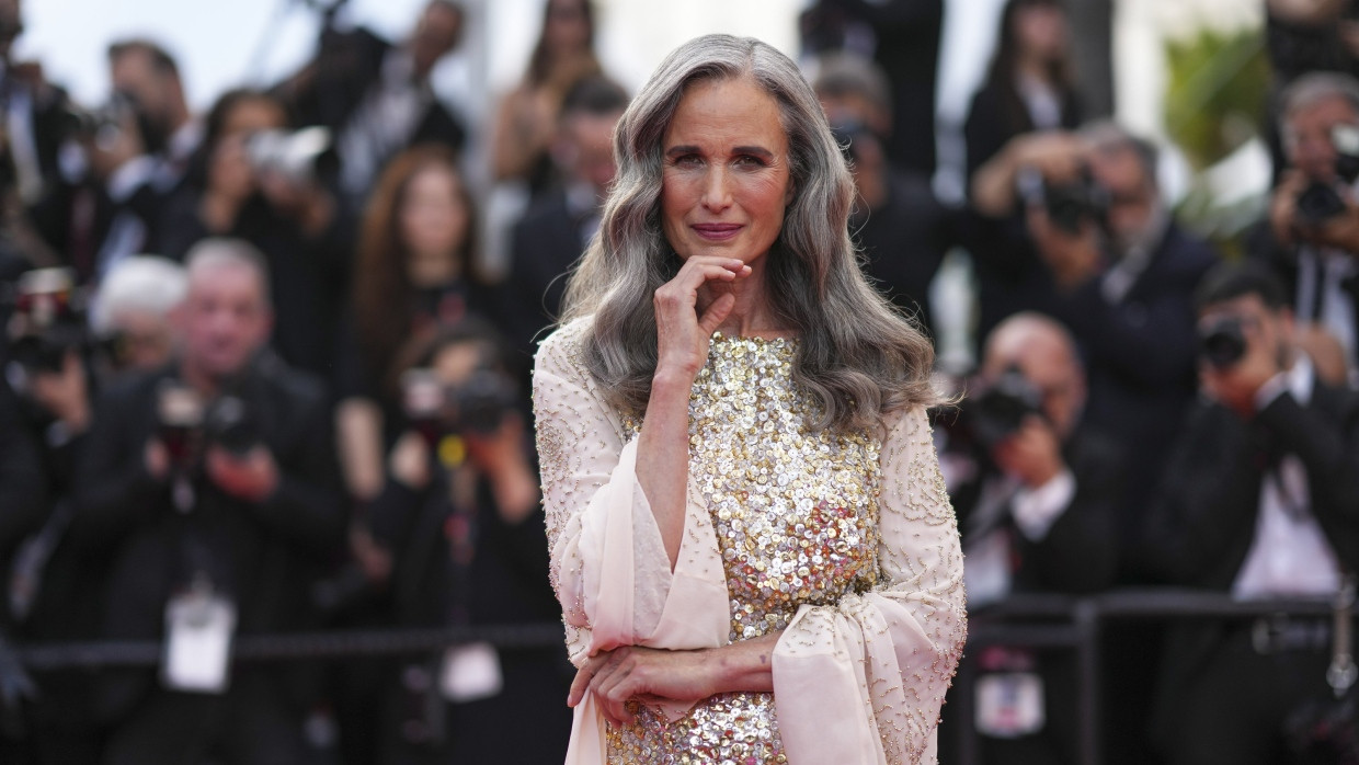 Andie MacDowell bei einer Filmpremiere in Cannes im Mai 2024