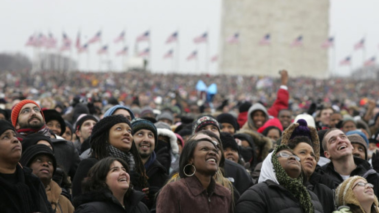 Emotionsgeladenes Open-Air-Konzert: Hunderttausende Zuschauer feierten die bevorstehende Vereidigung des künftigen US-Präsidenten Barack Obama