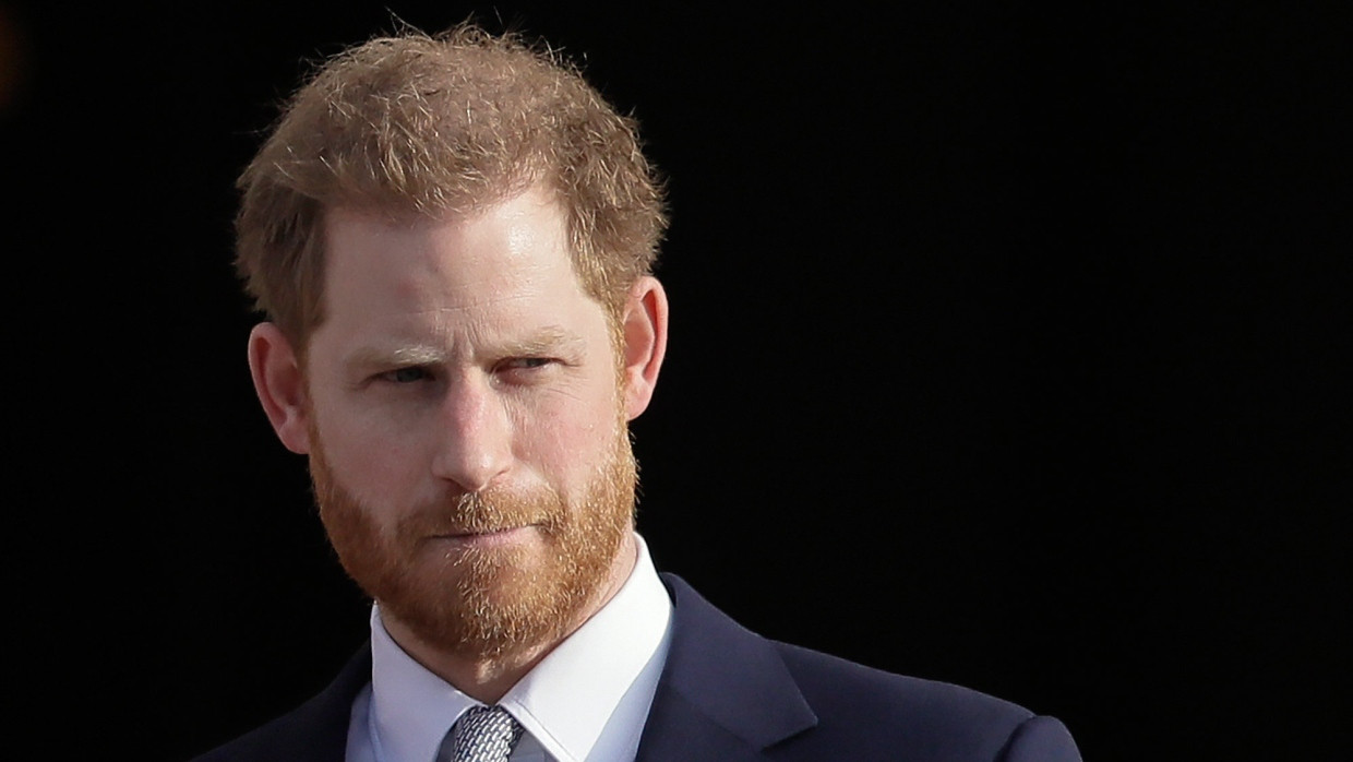 Prinz Harry im Januar 2020 in den Gärten des Buckingham Palastes