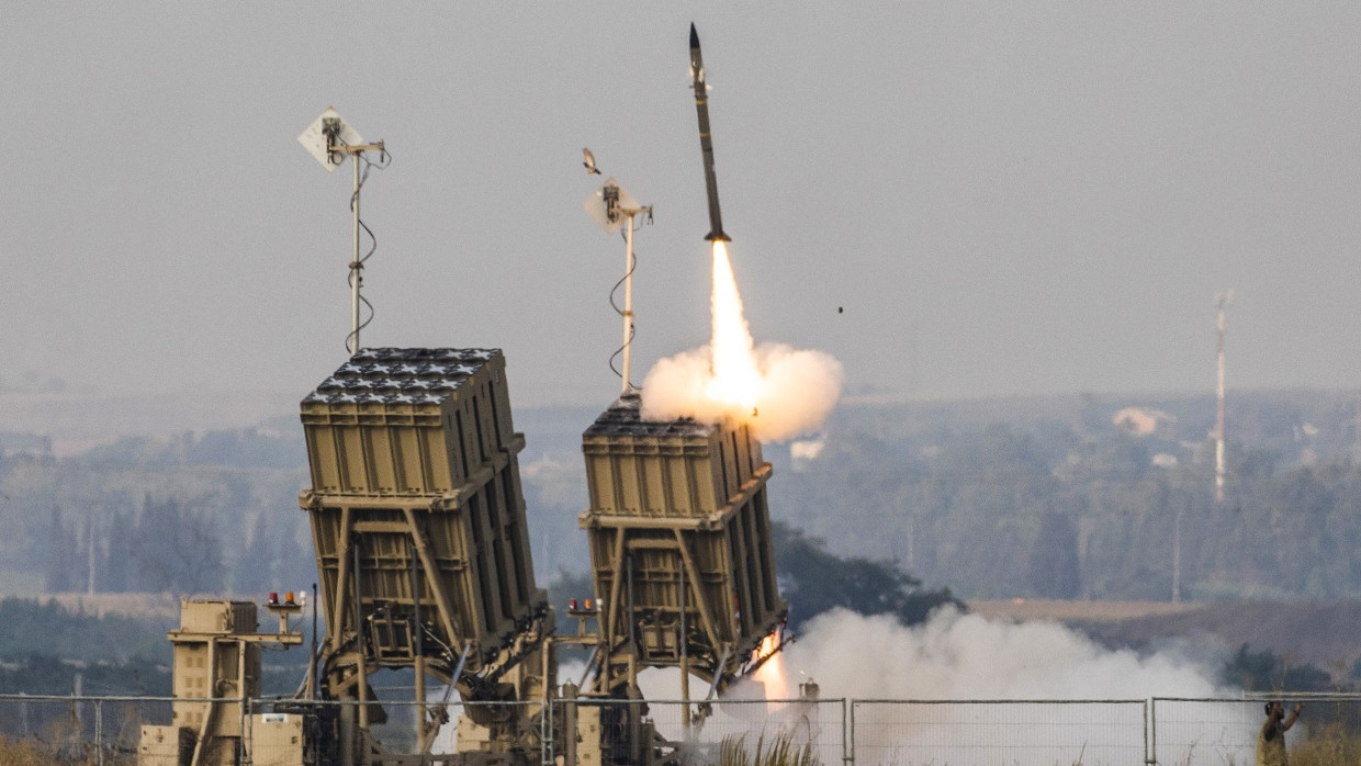 Trumps Vorbild: Ein israelisches Iron-Dome-System in Sderot im Jahr 2022