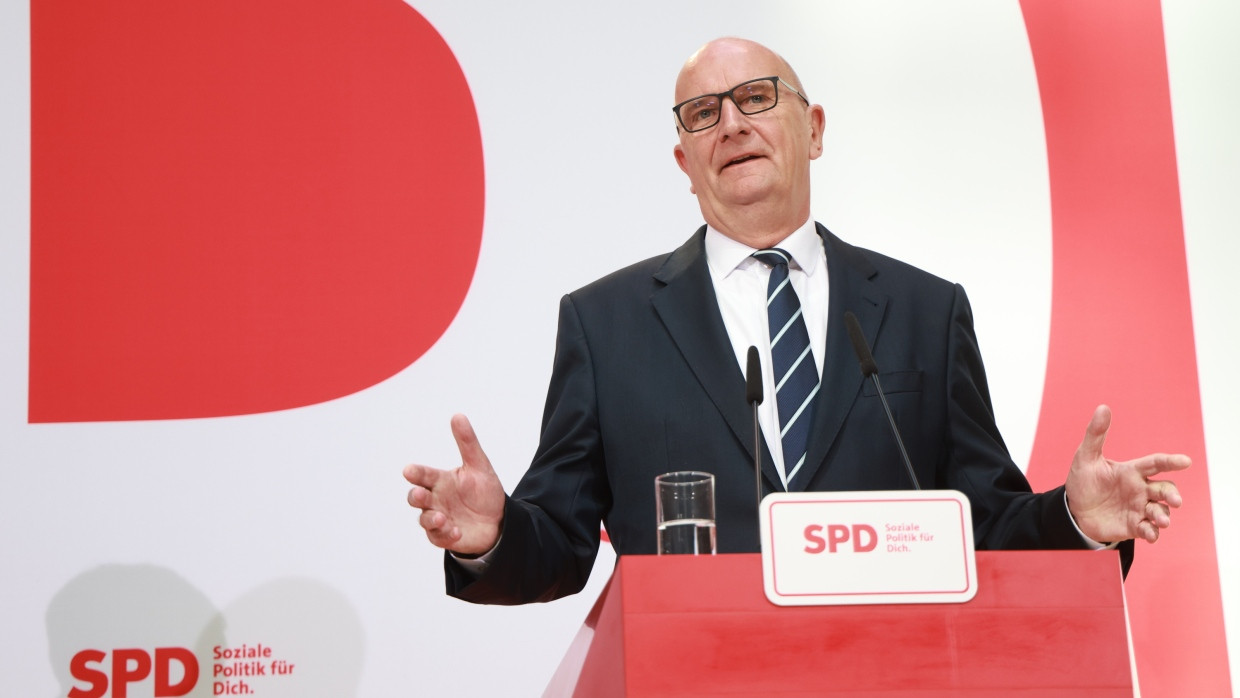 Dietmar Woidke (SPD) nach der Brandenburg-Wahl im Willy-Brandt-Haus in Berlin