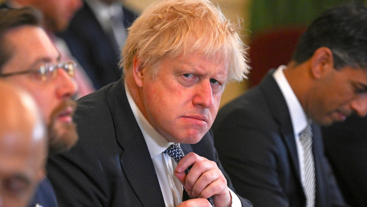 Boris Johnson, damaliger Premierminister von Großbritannien, am 24. Mai in London.