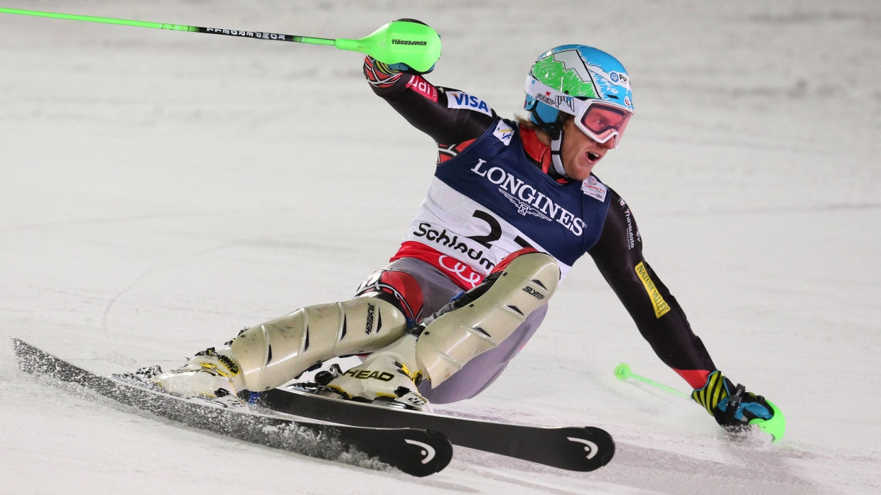 Der Amerikaner Ted Ligety holt sich in der Super-Kombination den zweiten Weltmeistertitel in Schladming.